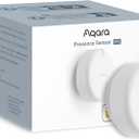 Aqara Presence Sensor FP2, mmWave Radar Wired Smart Motion Sensor, Zone Positioning, Multi-Person & Fall Detection, Supports HomeKit, Alexa, Google Home, and Home Assistant, 2.4 GHz Wi-Fi Required White