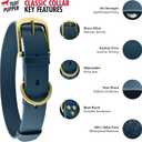 Tuff Pupper Classic Heavy Duty Dog Collar | 10x Stronger Than Leather | 100% Waterproof & Odor Proof Dog Collar | Tough Rust-Proof All Metal Hardware, Small