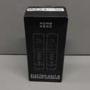 Home Hero Electric Salt and Pepper Grinder Set - Automatic Salt and Pepper Grinder Set Rechargeable. Electronic Salt and Pepper Shakers with LED Light, Electric Pepper Grinder & Salt Grinder, Set of 2 (White & Black)