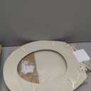 HIGHCRAFT Premium Round Toilet Seat with Slow-Close Design & Adjustable Hinges - Molded Wood Toilet Seat - Fits Standard Round Toilets - Round Seat in Bone/Beige