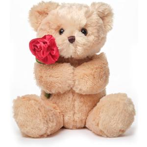 Bearington Remington The Teddy Bear, 9.5 Inch Valentine's Day Stuffed Animal, Ideal for Valentine's Gift for Kids & Girlfriends