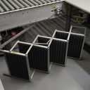 Dog Stairs for Car, Extra Wide Stairs for Large Dogs, Pet Steps Aluminum Foldable Dog Steps for Cars and SUV, High Beds, Trucks, Supports up to 200 lbs (Extra Wide-4 Steps)