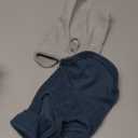 2 Pack Dog Sweater with Leash Ring Winter Warm Pet Sweater Thick Clothes Coat Fleece Dog Sweaters for Dogs Girl Boy for Chihuahua, French Bulldog, Dachshund, Small(4-6lbs) (Cyan Blue,Grey)