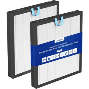 Vital 100S Replacement Filter for LEVOIT Vital 100S and 100S-P Air Purifier, 3-in-1 Efficiency Activated Carbon 100s Filter, Vital 100S-RF, LRF-V102-WUS,2pack white