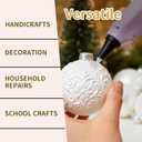 SUNFATT Full Size Hot Glue Sticks,(30 Pcs) 8" x 0.43" Crystal Clear Glue Sticks Perfect for Hot Glue Gun,Easily Create and Bond Crafts on Wood,Plastic,Glass,Flowers,Fabrics,Foam,Jewellery.