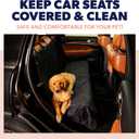 Active Pets Black Car Rear Seat Cover for Dogs, Durable Waterproof & Scratch Resistant Vehicle Backseat Protector, Nonslip Dog Accessory & Pet Protection for Back Seats, Machine Washable
