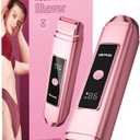 Dynooper Bikini Trimmer for Women Electric Razors, Electric Razor 2 in 1 Shaver Pubic Hair, LED Display with IPX7 Waterproof - Rechargeable Lady Trimmer for Underarm Body Leg Face - Carmine Pink