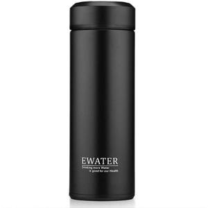 Glass Liner Vacuum Flask Stainless Steel Water Bottle Insulated Travel Coffee Mug,11oz,9oz  (11oz, Black) (12 Ounces)