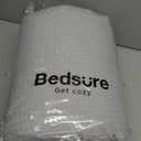 Bedsure 100% Cotton Blanket Queen Size for Bed - Breathable and Soft, Waffle Weave Blanket for Summer Spring, Grey, 90x90 Inches (Queen (90" x 90"), 04 - Grey)