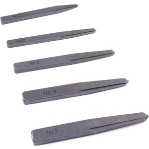 2 Pieces Easy Out Bolt Extractor Set, Straight Fluted Screw Extractor, Broken Damaged Bolt Removal Tool Square Type