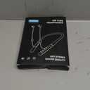 Air Tube Bluetooth Headphones with LED Battery Display, EMF Free Neckband Wireless Earbuds with 25H Playtime, HD Bass Airtube Headphone Emf Free with Mic And Controls, Airtube Earbuds For Sleep, Work, Gym