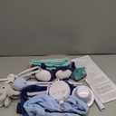 The Peanutshell Crib Mobile for Boys or Girls - Light and Dark Blue Musical Baby Crib Mobile with 12 Lullabies, Ocean Baby Nautical Nursery Decor