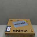 shinic 10" Tabletop Box Fan for Bedroom, 2 Speeds, Quiet Table Fan with Strong Airflow, Energy Efficient Small Box Fan, Portable Kitchen Exhaust Fan for Bedroom Bathroom Office Dorm Workshop, White (Single Units)