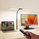 Dual-Head LED Desk Lamp for Office Home, Adjustable Flexible Eye-Caring Desk Light, 5 Modes 10 Brightness Adjustment, USB Adapter Desk Lamp with Clamp-ST-B