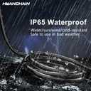 HUANCHAIN Indoor Outdoor Black Extension Cord 75 Ft Waterproof, 16/3 Gauge Flexible Cold-Resistant Appliance Extension Cable Outside, 10A 1250W 16AWG SJTW, 3 Prong Electric Cord, ETL