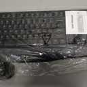 Wireless Keyboard and Mouse Combo, Full-Sized 2.4GHz Wireless Keyboard with Comfortable Palm Rest and Optical Wireless Mouse for Windows, Mac OS PC/Desktops/Computer/Laptops (Black)