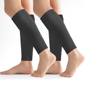 2 Pairs Calf Compression Sleeves Men&Women 20-30mmHg Medical Shin Splint for Leg Surpport Relief Pain Varicose Veins (3X-Large)