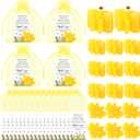 Pickmesh 50 Sets Bee Theme Baby Shower Party Favors 50 Pcs Bee Candles 50 Pcs Honey Jars Thank You Cards 50 Pcs Yellow Organza Bags Return Gifts for Guests Gender Reveal Game Prizes Party Supplies