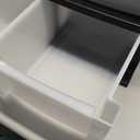 IRIS USA Plastic Drawer Storage Organizer Rolling Cart, with Wheels Casters, 4-Drawers, for Classroom Art Craft Supplies Dresser Closet Bathroom Laundry Room, Black/Pearl