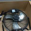 Comfort Zone Cradle Floor Fan, Electric, High-Velocity,180 Degree Adjustable Tilt, 14 inch, 3 Speed, Carry Handle, Rubber Feet, Metal, Airflow 21 ft/sec, Ideal for Garage or Workshop, CZHV14B