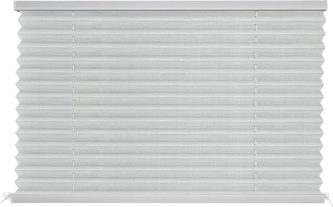 NOVINO RV Blinds for Camper Window,RV Shades Window Pleated Shades,Camper Blinds for Travel Trailer Motor Coach Motorhome-50 W x 32" L,Gray