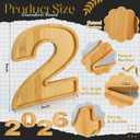 GlikCeil 4 Pcs 2026 Graduation Charcuterie Wooden Tray Reusable Serving Trays Fillable Food Serving Dishes for Cake Candy Chocolate Cheese Grad Party Anniversary Decoration(2026 Shaped)