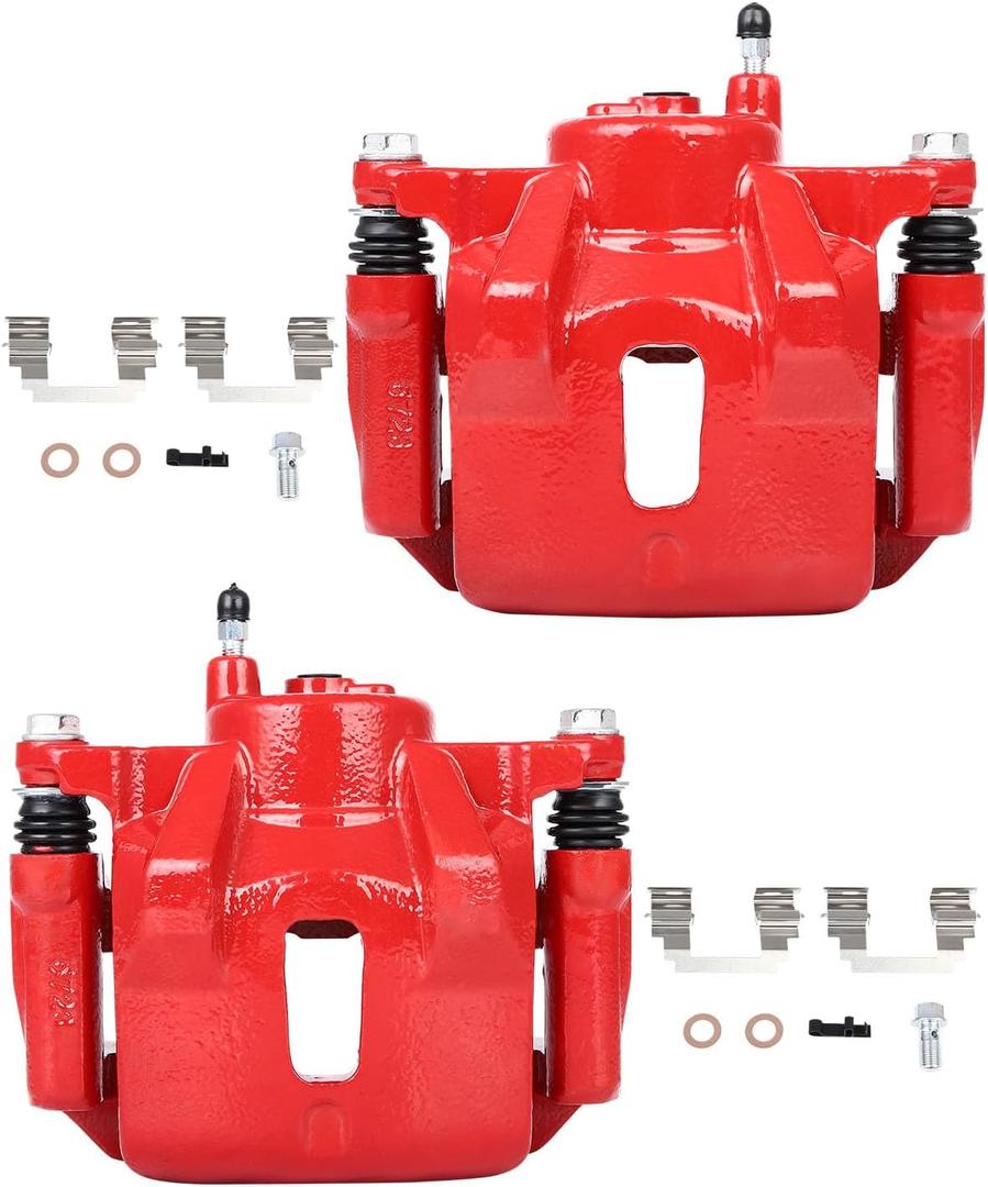 cciyu 19B2698 19B2699 Front Left & Right Brake Calipers With Bracket For Pontiac For Vibe 2003-2008,For Toyota For Corolla 2003-2008,For Toyota For Matrix 2003-2008