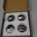 Floating Auto Light Wheel Caps Compatible with BMW Vehicles, Retrofit Wheel caps to fit OEM Wheels-4pcs (M, 56mm)