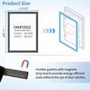 For Frigidaire Door Gasket 241872512 Refrigerator Door Seal Gasket Replacement Replace 1379488 240390704 240514612 240542112 240542124 5304439526 for Electrolux Crosley Kenmore Kelvinator Westinghouse