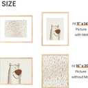 upsimples 16x20 Picture Frame, Display Pictures 11x14 with Mat or 16 x 20 Without, Wall Hanging Poster Frame, Natural, 1 Pack