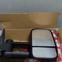 Passenger Right Side Door Towing Mirror Power and Heated with Signal Light on Glass Textured Back Cover For Chevy Silverado Sierra 1500 2500 3500HD from 2003 to 2006