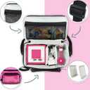 Annmore Carrying Case for Toniebox 1 and 2, with Compartment for Tonies Figures, Charger and Headphones, compatible with Yoto Player and Cards, Pink