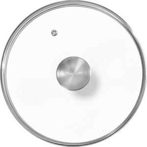 7.5-Inch Glass Lid for Victoria Round 8-Inch Cast Iron Skillet or Pan, Custom Made for Only Victoria Brand, Internal Diameter 7.5-Inch, External Diameter 8 Inch