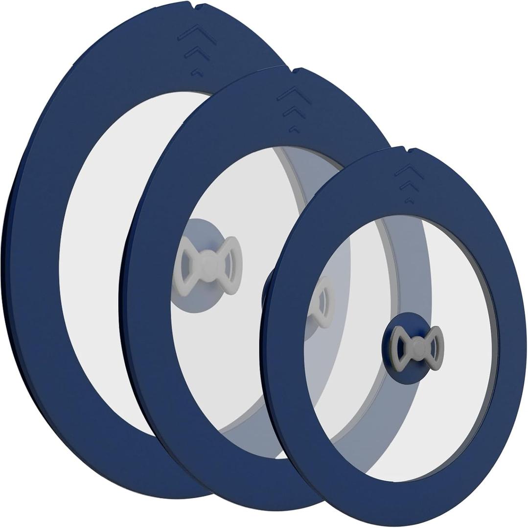 3 Pack Replacement Lids for Pyrex 7200-PC 2 Cup and 7201-PC 4 Cup and 7402-PC 6/7 Cup Glass Containers Bowl Storage Cover Leakproof