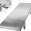 Folding Concession Shelf 48" x 18", Stainless Steel Drop Down Serving Food Shelf for Concession Windows