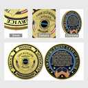 Thin Blue Line Sheriff Police Challenge Coin Law Enforcement Oath of Honor