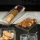 Clear Premium Acrylic Rectanglees Serving Tray with Lid (12.63" x 8.75" x 3.38") Perfect for Parties, Events, & Dining