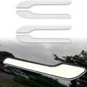 Fit Model 3(Highland) and Modle(Juniper) Y 2017-2025 Door Handle Decoration Cover,Compatible with Tesla Door Handle Sills Protection Wrap Accessories 4Pcs (White)