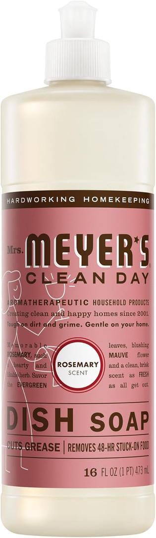 MRS. MEYER'S CLEAN DAY Liquid Dish Soap, Rosemary, 16 fl. oz