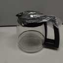 Replacement 12-Cup Glass Carafe, Compatible with Cuisinart Coffee Maker, Replaces DCC-1200PRC (Decorative Stainless-steel Handle)