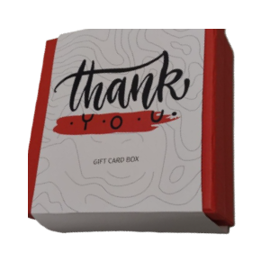 Gift cards with kind gestures, Thank you box