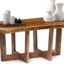 Alaterre Furniture Berkshire Live Edge Solid Wood 42 inch Coffee Table, Natural, 42-Inch-Wide