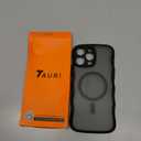 TAURI Magnetic for iPhone 16 Pro Max Case, Cute Wavy Design [Full Camera Protection] [Compatible with Magsafe] Anti-Slip Translucent Matte Case for iPhone 16 Pro Max for Women Girls, Black