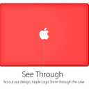 UESWILL Smooth Matte Hard Shell Case Cover Compatible with 2010-2017 Release MacBook Air 13 inch (Model A1466 / A1369) + Microfibre Cleaning Cloth, Red