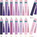 AmazingSpark 12 Pcs Teacher Appreciation Bookmarks Gifts Acrylic Pencil Creative Book Marks with Tassel Teacher Appreciation Theme Gifts for Women(Pink Purple)
