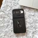 Magnetic for Google Pixel 9/9 Pro/10/10 Pro Case with Ring Stand, Rotatable Finger Holder with Slide Camera Cover, Works with Car Mount Kickstand Phone Case for Pixel 9/9 Pro/10/10 Pro Black