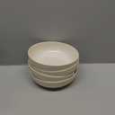 30oz Ceramic bowls set of 4-8" serving bowls for Kitchen,Pasta,Salad-Dishwasher & Microwave Safe Perfect for Housewarming, Thanksgiving, Christmas-Reactive Glaze Mixed White