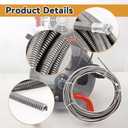 1/2-Inch x 75-Feet Integral Wound Solid Drain Cleaning Cable Replace 87597