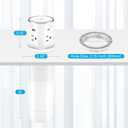 Pop Up Countertop Outlet with 15W Wireless Charger, 4 Outlets & 4 USB (2 PD20W USB-C) 3.15in Desk Hole Pop Up Power Outlet for Kitchen Countertop,Office Conference Table.ETL Listed