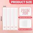 Frienda 4 Pcs Prom Bouquet Ribbon Bow Bouquet Sash Graduation Prom 2026 Ribbon 3 x 25 Inch Silk Bow for Flower Wrap DIY Crafts Congrats Grad Party Decor Senior Night Decorations(Pink)